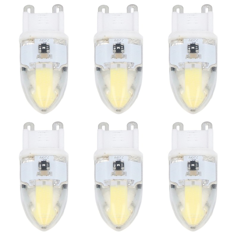 6PCS G9 LED COB Light Bulb 500LM Ceiling Lamp Bulb