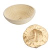 Westmark Proofing Basket Set, Round Proofing Basket + Cover, Wicker