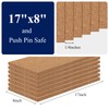 NACHLYNN Cork Board 6 Pack 17 x 8 Square Bulletin