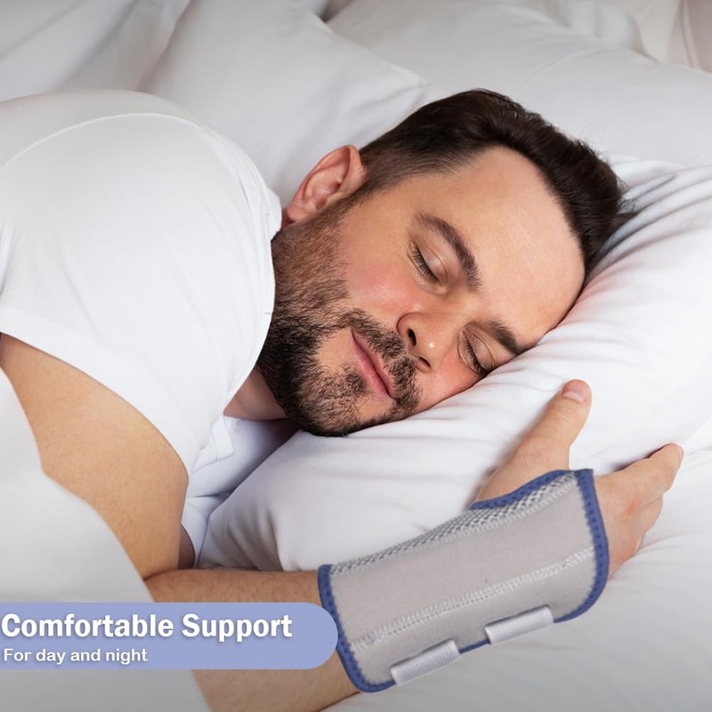 NuCamper Breathable Wrist Support Wrist Bandage with Metal Splint Stabiliser