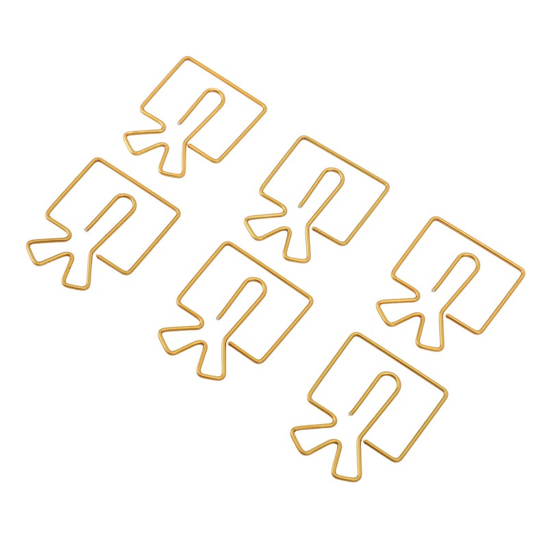 100PCS Funny Cute Paperclips Decorative Metal Small Journaling Paper Clamps