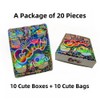 10 Bags and 10 Boxes, 1 Special Cartoon Pattern, Resealable