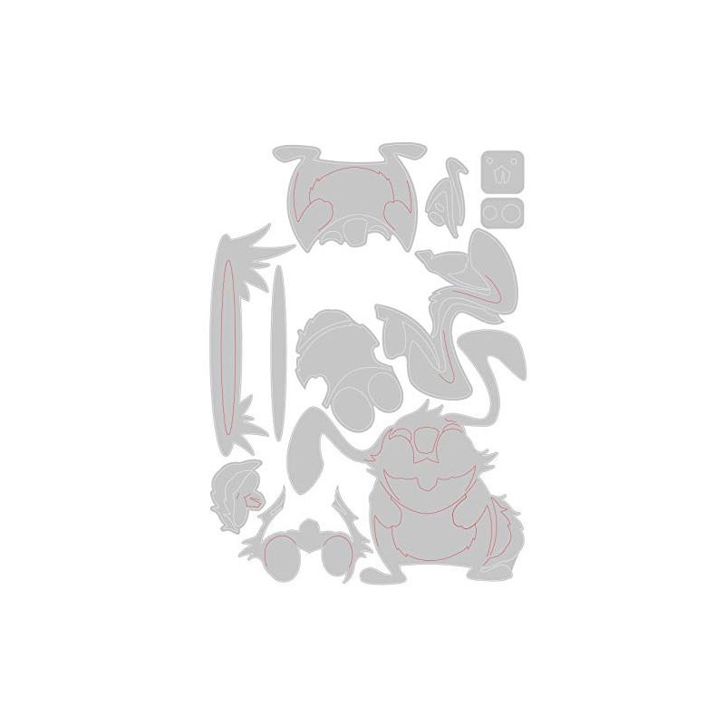 Sizzix Thinlits 665219 Oliver Colorize by Tim Holtz Cutting Dies