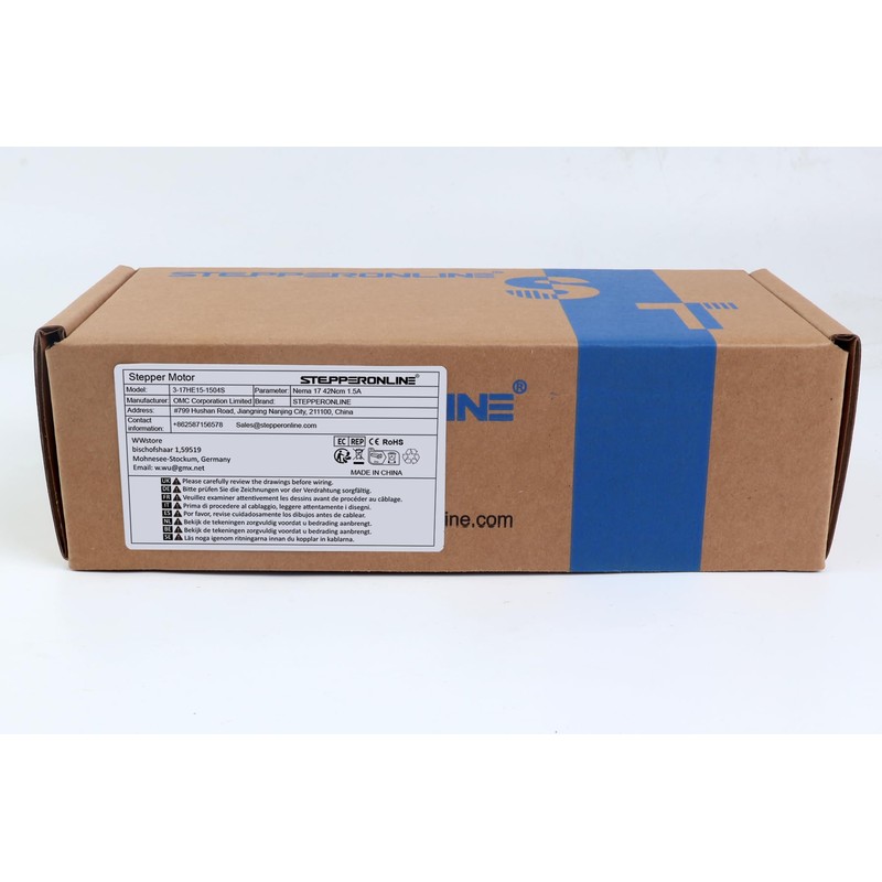 STEPPERONLINE Nema 17 Stepper Motor Bipolar 1.5A 42Ncm 42x42x38mm 1.8deg