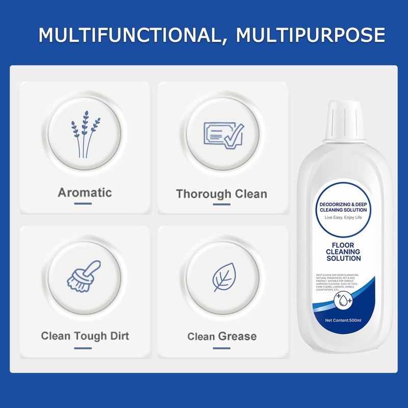 2 Packs Floor Cleaner Solution Compatible with Tineco Cleaning Solution