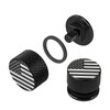 Anodized Aluminum Welding Hood Fasteners for Pipeliner Helmet, USA Flag