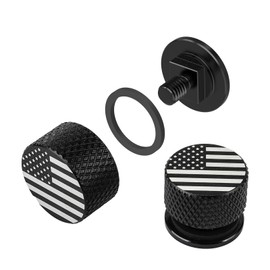 Anodized Aluminum Welding Hood Fasteners for Pipeliner Helmet, USA Flag