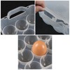 Neadas Clear Plastic 18 Egg Holder with Lid, Egg Tray