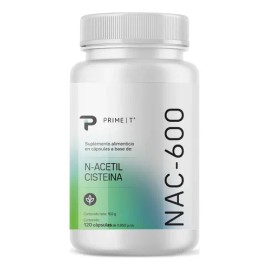 Primet Nac-600 N-acetil Cisteína Nac Antioxidante 120 Cáp                                                                                             