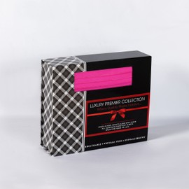 Elegant Comfort Luxurious Microfiber GIFT BOX 4-Piece Bedding Sheet Set, Breathable, Soft 1500 Premium Hotel Quality, Deep Pocket and Easy Fit, Queen, Hot Pink