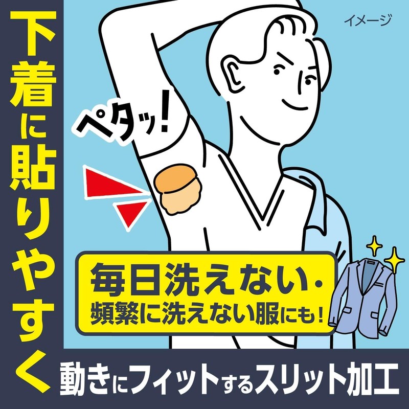 Riff メンズ あせワキパット 防臭シート ホワイト シトラス 20枚