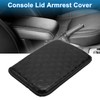 A ABSOPRO Car Armrest Cushion Pad Non-slip 11.81"x8.27" PU,Breathable Cotton