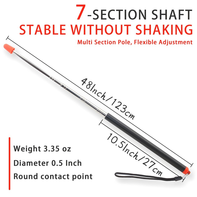 Pointer Stick, Retractable Pointer, Stylus Teacher Classroom Pointer, Retractable Teacher