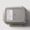 JAJU [JAJU] Stackable Stainless Steel Modular Airtight Container 1.6L White