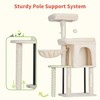 Hey-brother Cat Tree Tower, Scratching Posts with Cozy Condo, Padded