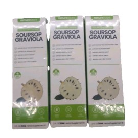 Naturesours (3) Naturesours Soursop Graviola Herbal Supplement (2 Fl oz/60ML) (Exp 12/6/26)