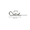 Sscon 20Pcs M1.8*35mm R-Shaped Pins Steel Cotter Pins Hitch Pin