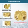 Midanya 1/4 x 1/4 x 1/4 x 1/4 Inch NPT