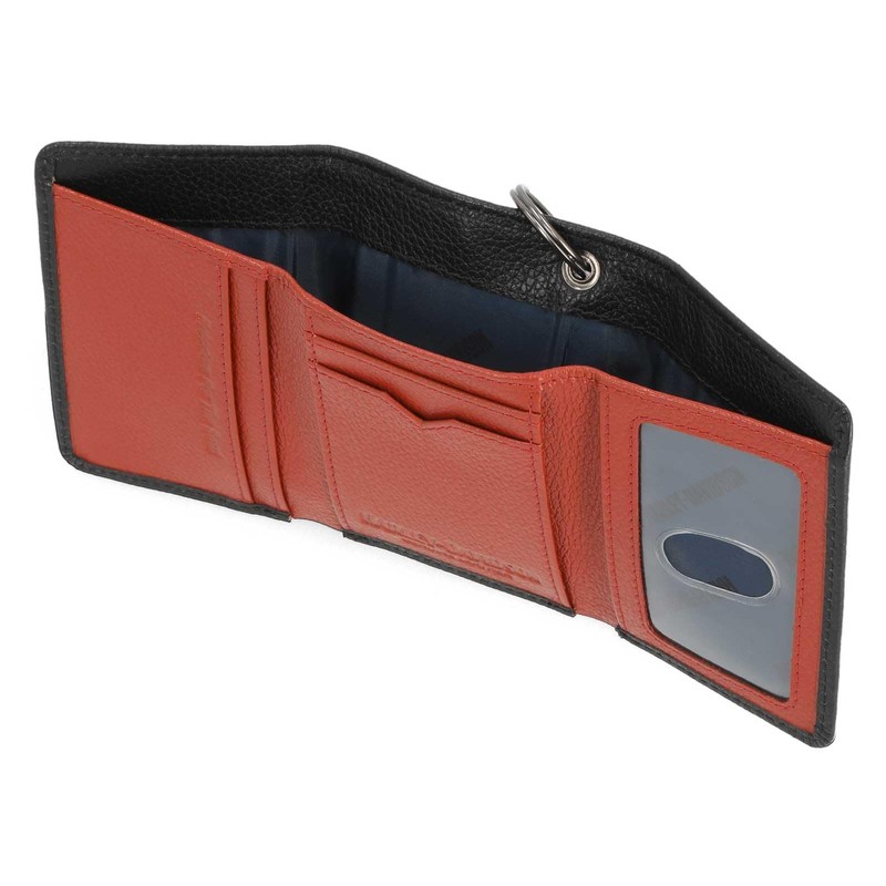 Harley-Davidson Men's Bar & Shield Core Pebble Chain Tri-Fold Wallet,