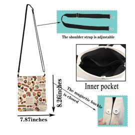 JYTAPP Black History Month Crossbody Bag African American Purse Black History Quotes Ideal Gift for Women Men Rights (beige)