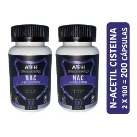 N-acetil Cisteina Nac 500mg 100 X 2 Cáps A4h Armor 6 Meses                                                                                            