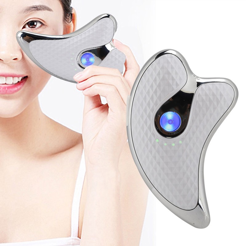 Microcurrent Facial Scraper Massager Electric Face Lifting Firming Beauty Scraping