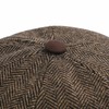 BOTVELA Wool Baseball Cap for Men Adjustable Unstructured Tweed Hat