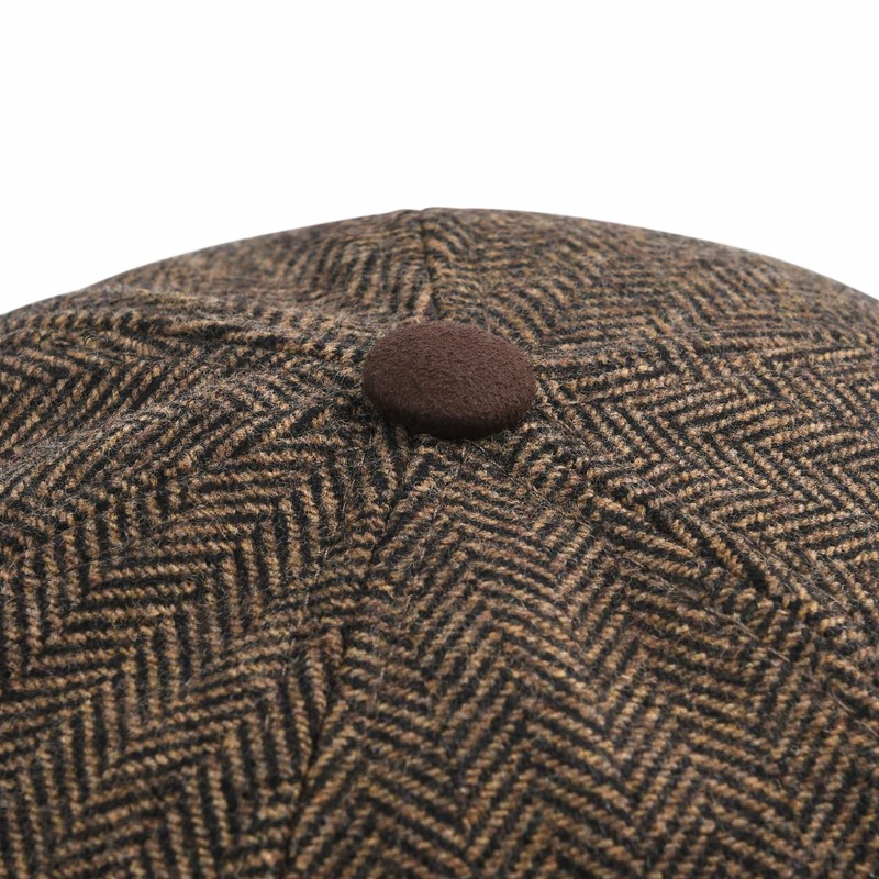 BOTVELA Wool Baseball Cap for Men Adjustable Unstructured Tweed Hat
