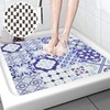 Non-Slip Shower Mats Square, Soft Comfort Textured PVC Loofah Bathroom