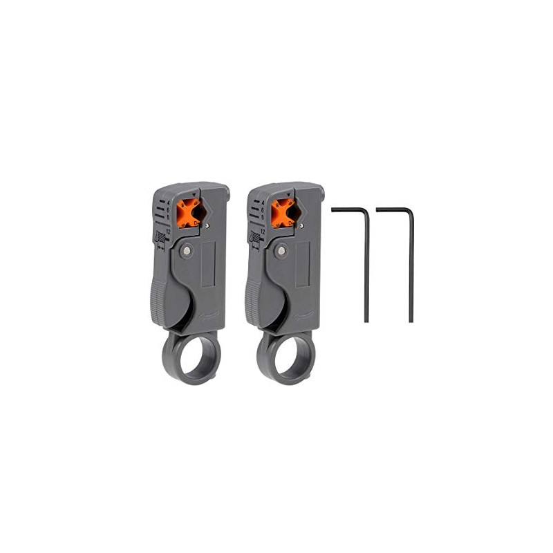 sourcing map Rotary Coax Coaxial Cable Stripper Cutter Tool for