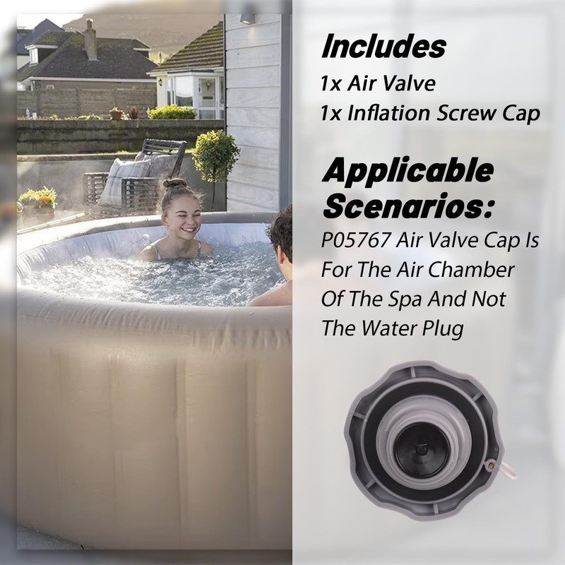XTPTFABS P05767 Air Valve Cap,Replacement One Way Air Valve Cap,Screw