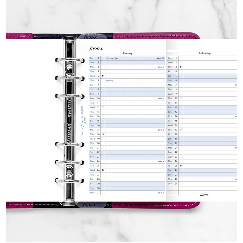 Filofax Personal Vertical Year Planner 2028-28-68402