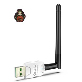 Class 1 Long Range Bluetooth Adapter for PC, QGOO USB Bluetooth Adapter for PC 5.3+EDR, Bluetooth Dongle Bluetooth Receiver Support Windows10/8.1/8/7（white-099）