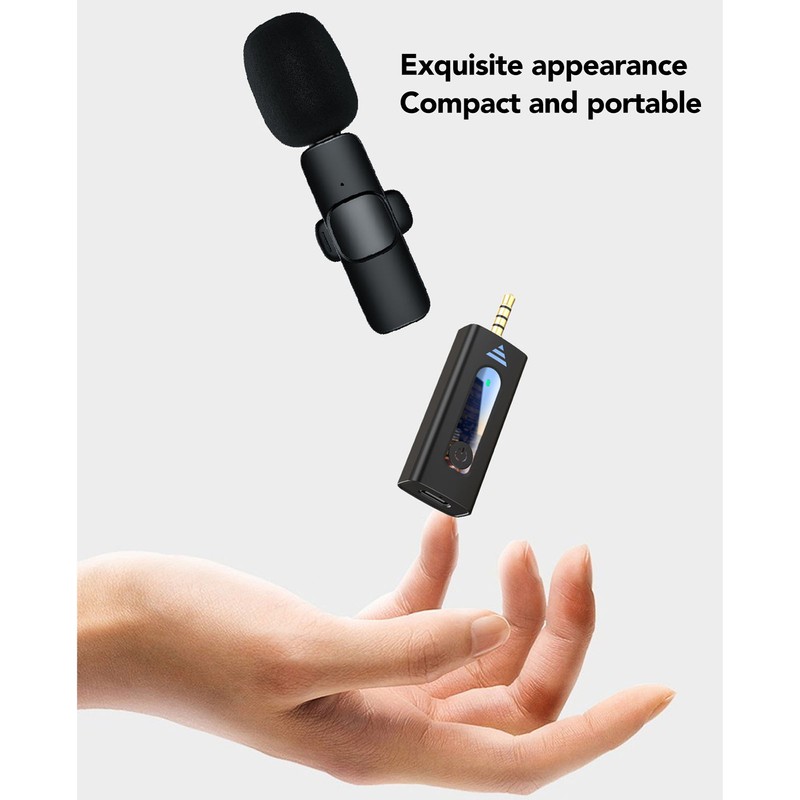 Wireless Lavalier Microphone Professional Plug and Play Noise Reduction Mini