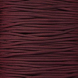 550 Paracord Parachute Cord Type III 7 Strand 4mm Diameter – 550 Pound Tensile Strength Survival Cord (25 Feet, Maroon)