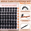 Thick Lash Clusters Kit 200D Volume Eyelash Clusters Kit Manga