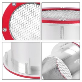 BARTOO Bumper Intake Air Duct Vent Car Mesh Grille Inlet Cover, Racing Trim Hood Scoop Accessory Modification, Red