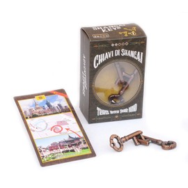 Logica Spiele Art. Shanghai Schlüssel - Metallpuzzle - Schwierigkeit 2/6 Mittel - Cast Puzzle - Reiseserie