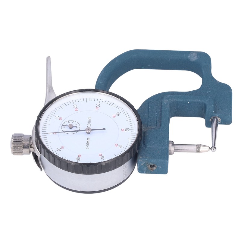 Thickness Gauge High Accuracy Round Dial Thickness Measuring Tool Aluminum