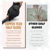 Copper Tech Plus Womens Half Glove Worn ON Left Hand