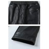 Idopy Men`s Multi Pockets Motorcycle Workwear PU Faux Leather Cargo