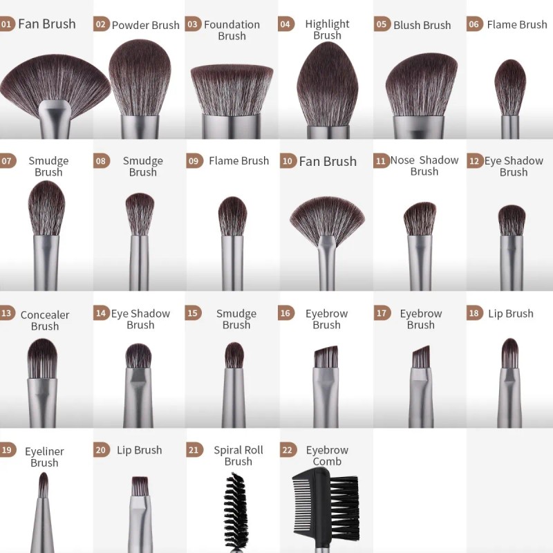 Ducare Brochas Beauty Creations Con Bolsa 22 Piezas Original