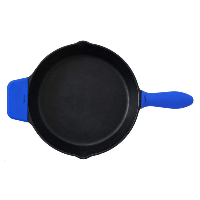 Silicone Hot Handle Holders 3-Pack Mix (Blue)