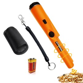 Metal Detector Pinpointer, Metal Detectors for Adults and Kids, Portable Metal Detector LED Pin Pointer IP66 Waterproof, 360° Scan Detector with LED and Holster, for Locating Gold, Coin,Silver
