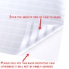 VSUDO Privacy Window Film, Frosted Stripe Pattern Window Tint for