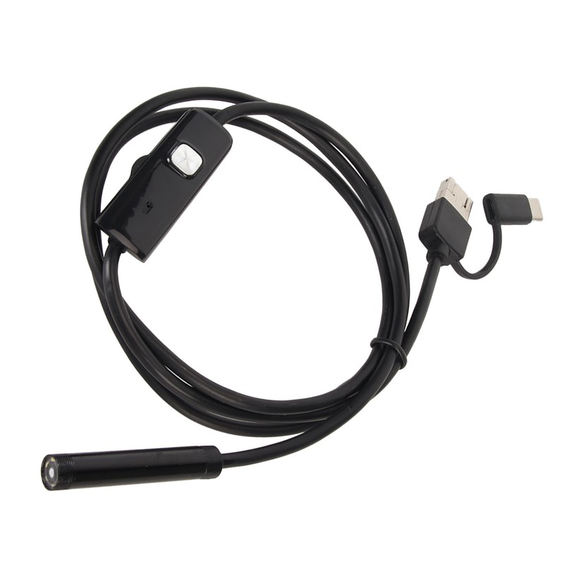 USB Endoscope 8mm Lens 3 in 1 Interface IP67 Waterproof