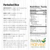 Ready Harvest Emergency Food - Parboiled White Rice | Survival