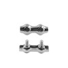 304 Stainless Steel Duplex 2-Post Cable Clamps TTZEZE Double Bolt