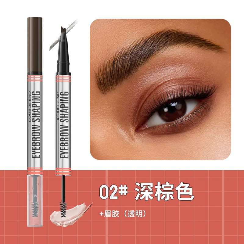 Waterproof Microblading Eyebrow Pen with Brow Brush - Magic Eyebrow