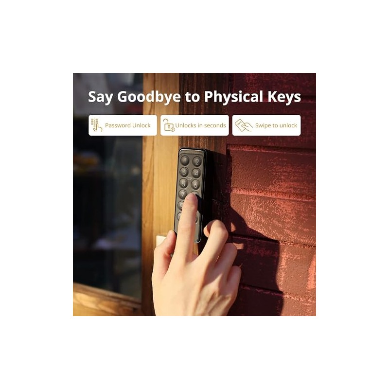 SwitchBot Keypad Touch Smart Keypad with Fingerprint Sensor, NFC Card